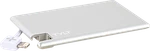 Tylt +slim Boost Portable Power Bank Credit Card Sized Battery Pack Silver. Fixed Price $10.29.