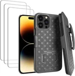 For Iphone 16 15 14 13 Pro Max Holster Belt Clip Combo Case W/kickstand. Fixed Price $12.74.