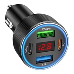 Car Charger Usb C, 78W 4 Port Fast Charging Phone Adapter, Dual U.... Fixed Price $27.66.
