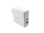 Anker Powerport Atom Iii (two Ports) Model A2322 - White. Fixed Price $32.32.