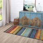 Mohawk Home Rainbow Stripe 2' X 5' Area Rug - Multicolor Perfect For Living.... Fixed Price $38.40.