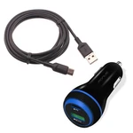 2-PORT Usb Cable 43W Quick Car Charger Type-c Pd Power Adapter For Smart Phones. Fixed Price $20.89.