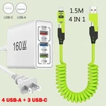 160W 7-PORT Usb Fast Wall Charger Block Charging Station For Multiple Devices. Fixed Price $9.99.
