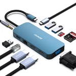 Benfei 11-IN-1 Hub Triple Display Docking Station Dual Hdmi, Vga, 3*USB.... Fixed Price $38.96.