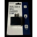 Vivitar Dual Usb-a Wall Charger 2.4 Amp Foldable Prong Black NIL6002-BLK New. Fixed Price $15.00.