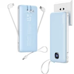 Penaover Portable Charger With Built-in Cables&ac Wall 10000MAH, Blue. Fixed Price $49.56.