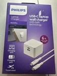Philips Usb-c Laptop Wall Charger Gan Technology Mobility Elite New. Fixed Price $14.99.