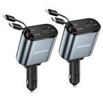 2 Pack Retractable Charger 4 In 1 Fast Phone 69W, Usb Car.... Fixed Price $36.52.