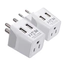 Ceptics India Travel Plug Set Usa Socket Input Type And CTU-9C-10-PK. Fixed Price $19.99.
