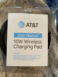 At&t Wireless Charger With Fast Adapter QC3.0 10W - Black New. Fixed Price $20.00.
