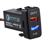 Cllena Dual Usb Charger Socket Quick 3.0 2.4A For Toyota. Fixed Price $29.98.