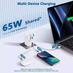 65W Usb 3 Port GAN5 Fast Charging Block Charger For Macbook Ipad Iphone Galaxy. Fixed Price $8.99.
