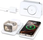 Magnetic Wireless Charger For Iphone: 3 1 Travel Charging Station Apple D. Fixed Price $32.49.