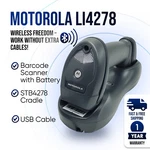 Motorola LI4278 Barcode Scanner W/STB4278 Cradle & Usb Cable - 1 Year Warranty. Fixed Price $283.38.