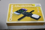 Chargeworx Compact 3-IN-1 QI2 Charger For Iphone/watch/airpods Black. Fixed Price $12.00.