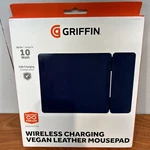 Griffin Vegan Leather Wireless Charging Mousepad Navy Blue Jd. Fixed Price $9.99.