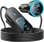 Rocoren 105W 6-PORT Multiport Car Charger, Pd Fast Usb Black. Fixed Price $38.51.