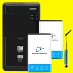 2X 1600MAH Durable Battery Universal Wall Charger Pen F Samsung Rugby 4 SM-B780A. Fixed Price $54.70.
