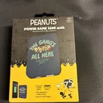 Peanuts New 3600 Mah Portable External Backup Battery Power Bank Charger. Fixed Price $19.99.