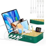Bamboo Usb-c Charging Station For Multiple DEVICES,60W Port Charing Dock Wi.... Fixed Price $65.00.