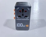 Tessan International Plug Adaptor With 3 Usb And 2 Charging Ports 100W. Fixed Price $40.00.