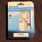 Belkin Rotating Apple 30 Pin Chargesync Watt Wall Charger For *ipod/iphone/ipad*. Fixed Price $14.99.