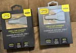 Two Otterbox Dual Port Usb-a / Usb-c Car Chargers Black Newl. Fixed Price $15.00.