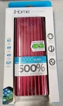 Ihome 10000MAH Portable Battery Power Bank 500% Extra Juice Red New. Fixed Price $24.99.