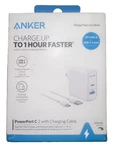 Anker 2-PORT Powerport 27W Usb-c & Usb-a Wall Charger (with 6' To. Fixed Price $11.99.