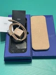Dual Wireless Charging Pad (qi): Courant CATCH:2 Essentials Belgian Linen, Nib. Fixed Price $60.00.