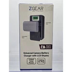 Zgear Universal Camera Battery Charger With Lcd Display Folding Plug 3W Black. Fixed Price $8.99.