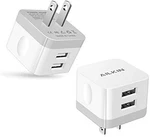 2PACK Usb Wall Charger Plug, Ailkin 2.4A Dual Port Adapter Power Cube Fast. Fixed Price $17.95.