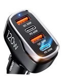 Sunda 120W Usb Fast Car Charger, 4-PORTS Adapter, Dual Type. Fixed Price $32.45.