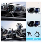 Dual Coil Foldable Car Holder Wireless Charger Fast Charging For Iphone/sa. Fixed Price $54.23.