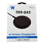 Just Wireless 10W Qi Charging Pad With 4FT Cable Black Open Box New. Fixed Price $7.99.