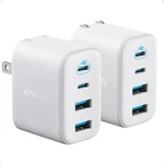 Anker Zolo Usb Charger Block, 2-PACK 4-PORT Wall Adapter With 50W Max Output,. Fixed Price $39.99.