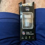 Nfl Dual Usb Car Charger For Iphone Ipod/ipad Android/tablet. Fixed Price $8.00.