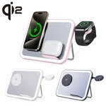 Vanity Charger Pro Led Makeup Mirror With 3-IN-1 Wireless Charging For Iphone,. Fixed Price $31.43.
