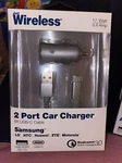 Just Wireless Dual Usb Car Charger For Samsung Gray New. Fixed Price $7.50.