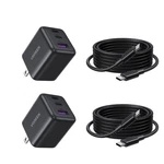 Ugreen 2 Pack 30W Charger For Iphone 17 Fast Charging, Port Gan Matt Black. Fixed Price $44.30.