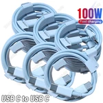 100W Usb-c Fast Charger Cable Type-c Data Cord Lot For Iphone 17 16 15 Samsung. Fixed Price $53.07.
