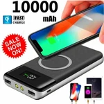 Qi Wireless Power Bank Backup Fast Portable Charger External Battery 10000MAH. Fixed Price $19.95.