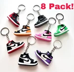 8 Pack Variety Nike Air Jordan Shoe Keychain 3D Mini Sneaker Charms. Fixed Price $15.99.