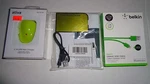 Monster Ultra Thin Power Card Battery Pack Charger Belkin Cable Iphone 5 6 Bundl. Fixed Price $14.95.