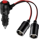 Cigarette Lighter Splitter, 12V Adapter For Car,supports Black. Fixed Price $13.34.