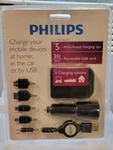 Philips Usb Charger Kit Charging Tips MINI5, MICRO5, Etc -free Shipping. Fixed Price $9.99.