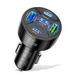 Alanph Usb Car Charger, 65W 5-IN-1 Multi Port PD30W &QC3.0 Super Fast Black. Fixed Price $13.05.