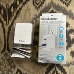 Brookstone 4 Port Usb Charger Perfect For Ipad,iphone, Android & More . New. Fixed Price $11.99.