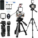 Vlogging Kit For Iphone, Android, Camera, Compatible With Youtube Starter.... Fixed Price $68.37.