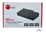 New Siig 10-PORT Usb Charging Station With Ambient Light Deck AC-PW1314-S1. Fixed Price $40.00.